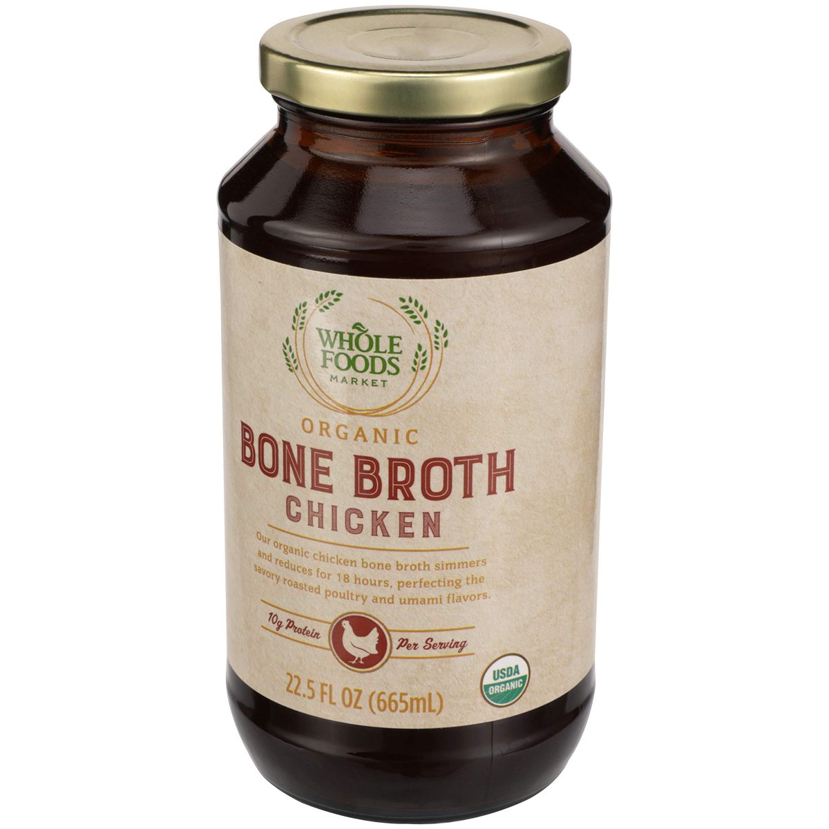 Whole Foods Market, Broth Bone Chicken Organic, 22.5 Fl Oz