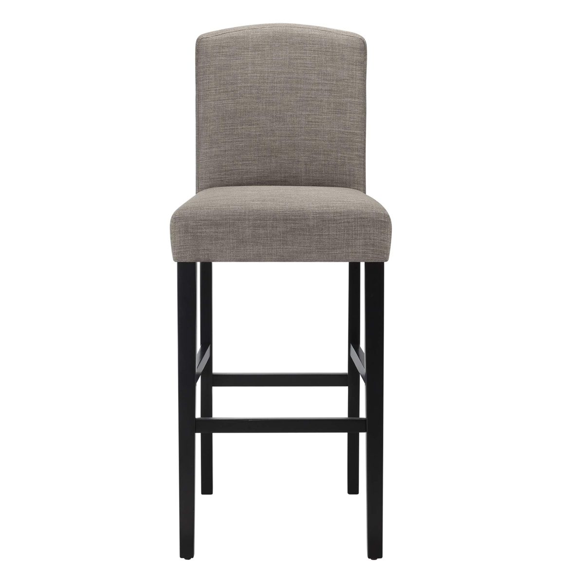 Amazon Brand – Ravenna Home Modern Bar Stool with Back, 44 Inch Height, Grey, Set of 2