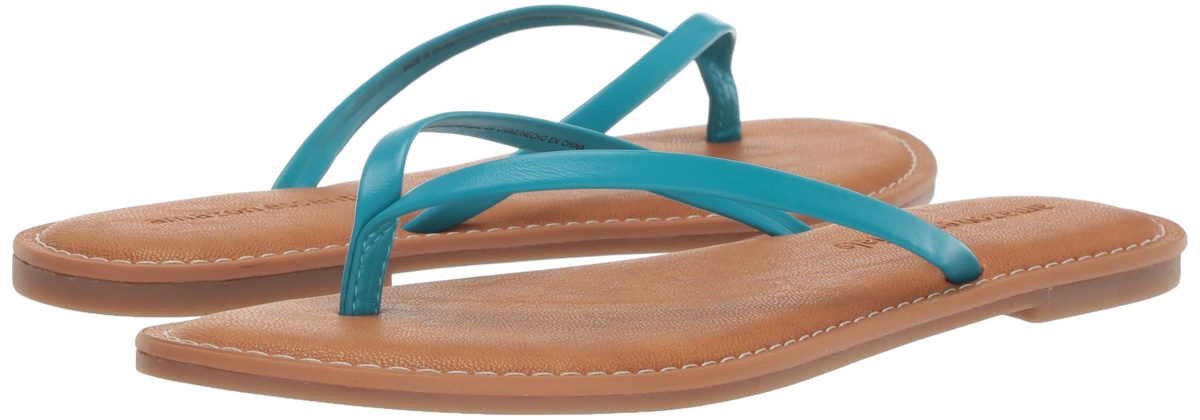 Amazon Essentials Women's Thong Sandal, Turquoise, 11 B US
