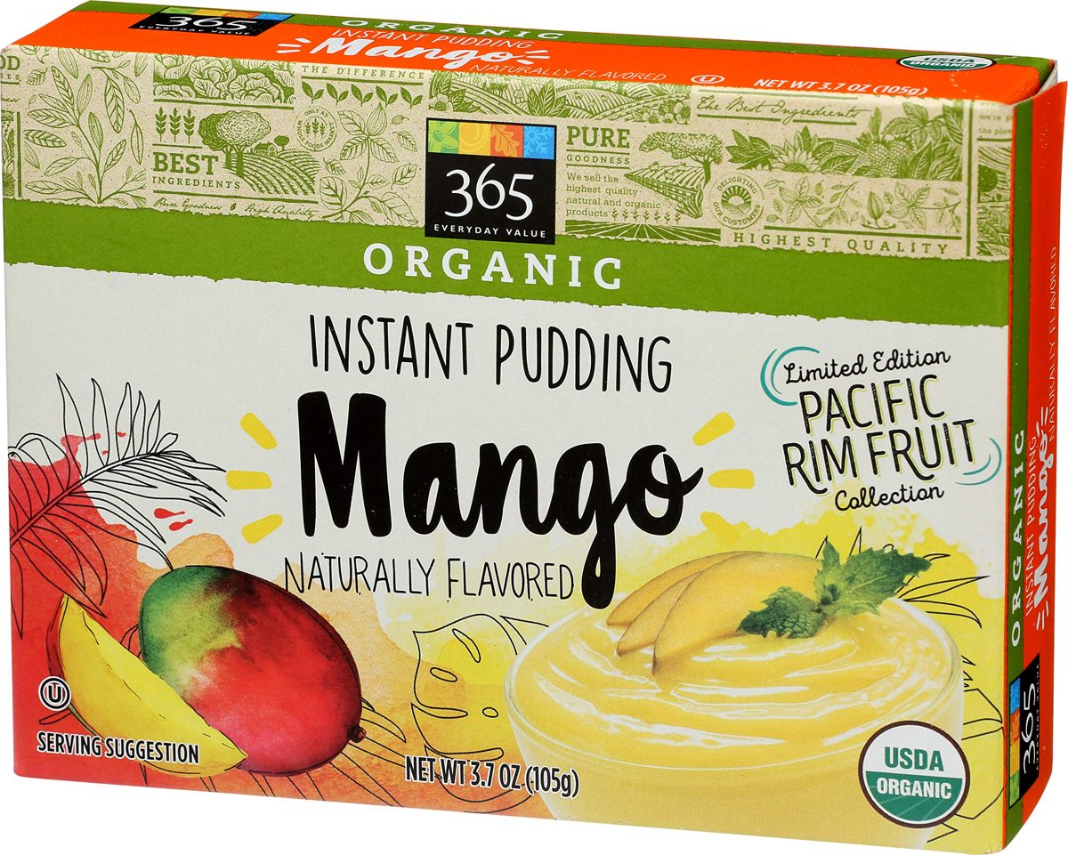 365 Everyday Value, Organic Instant Pudding, Mango, 3.7 oz