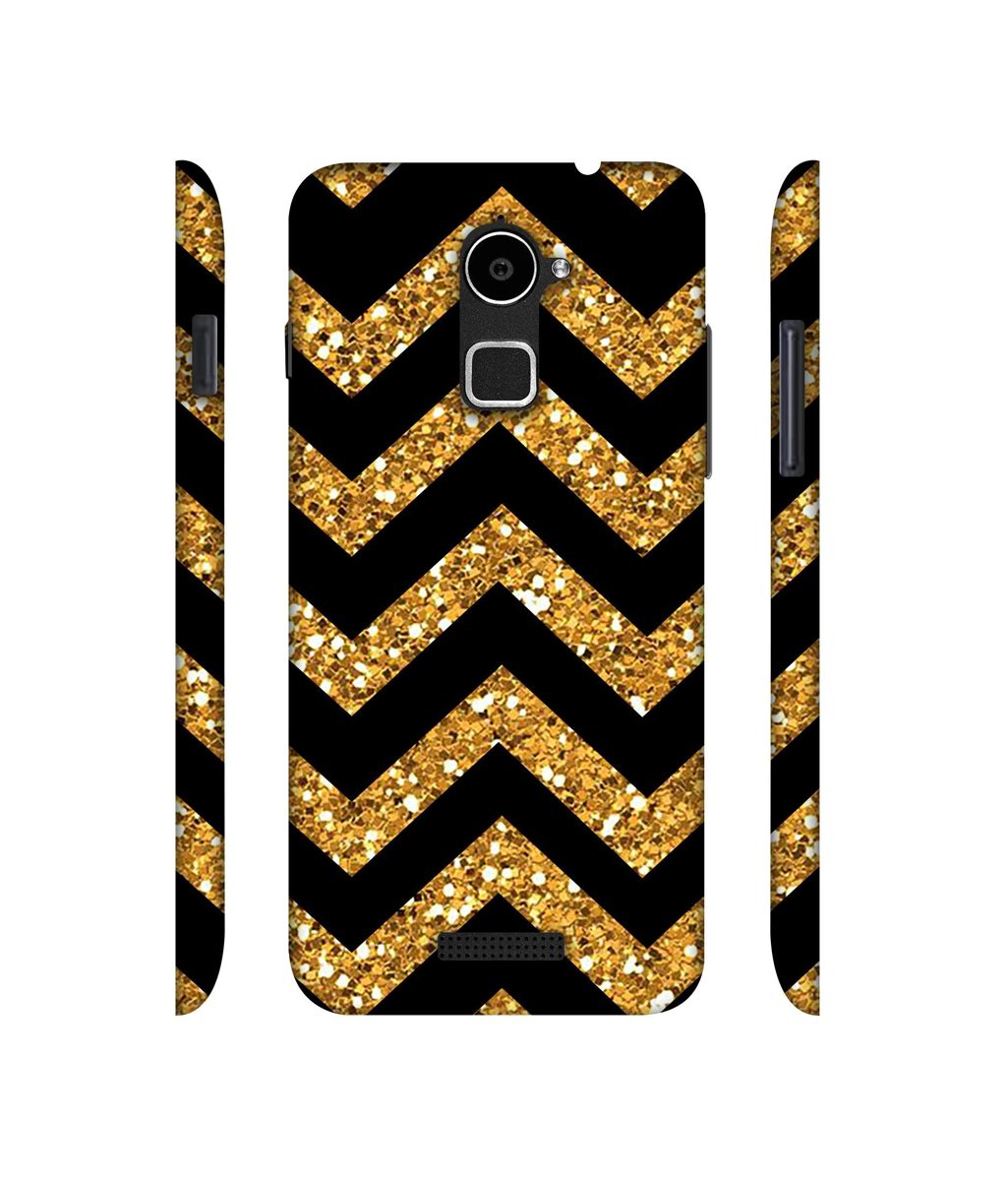 Amazon Brand - Solimo Designer Golden Zik Zak Pattern 3D Printed Hard Back Case Mobile Cover for Coolpad Note 3 Lite