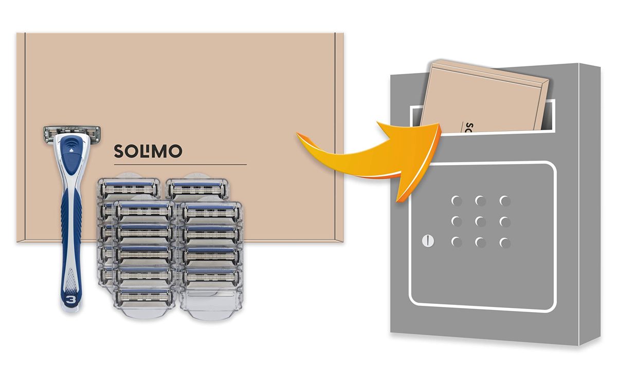 Amazon Brand - Solimo Male 3 blade razor with 20 cartridges