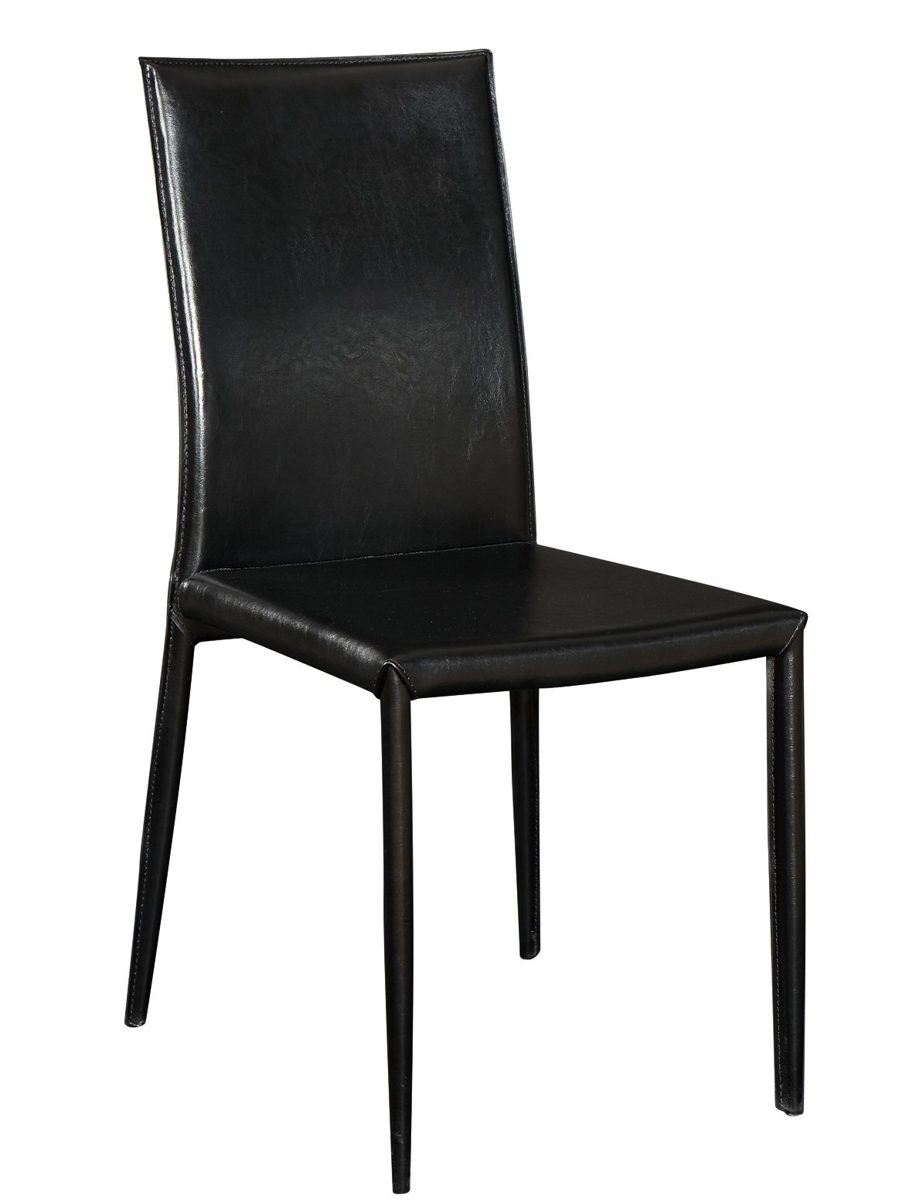 Pinzon Kinzie Leather Dining Chair, Black