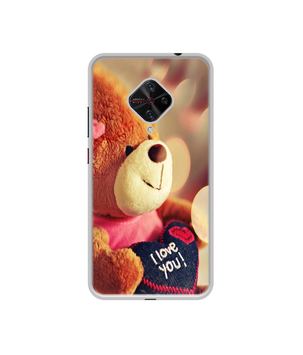 Amazon Brand - Solimo Designer Teddy Bear UV Printed Soft Back Case Mobile Cover for Vivo S1 Pro