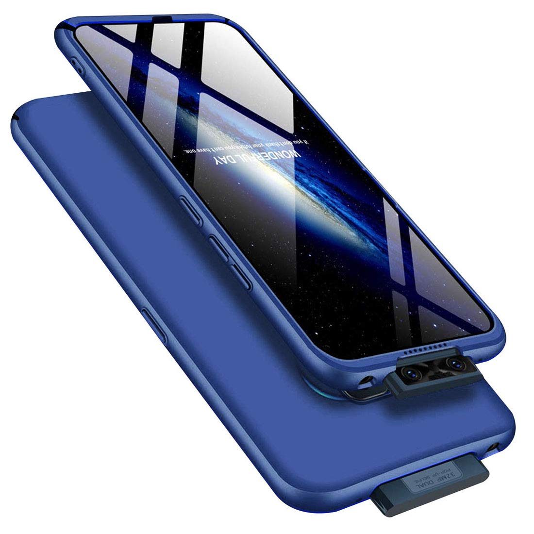 Amazon Brand - Solimo Mobile Cover (Hard Back & Slim) for Vivo V17 Pro (Marine Blue)