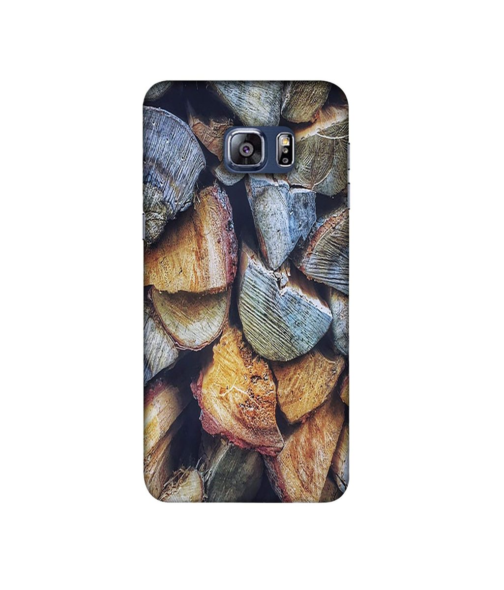 Amazon Brand - Solimo Designer Wooden Blocks Texture 3D Printed Hard Back Case Mobile Cover for Samsung Galaxy S6 Edge Plus