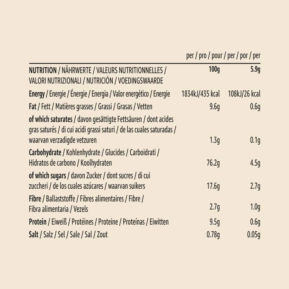 Amazon Brand - Happy Belly - Maria Biscuits Bio, 6x400g
