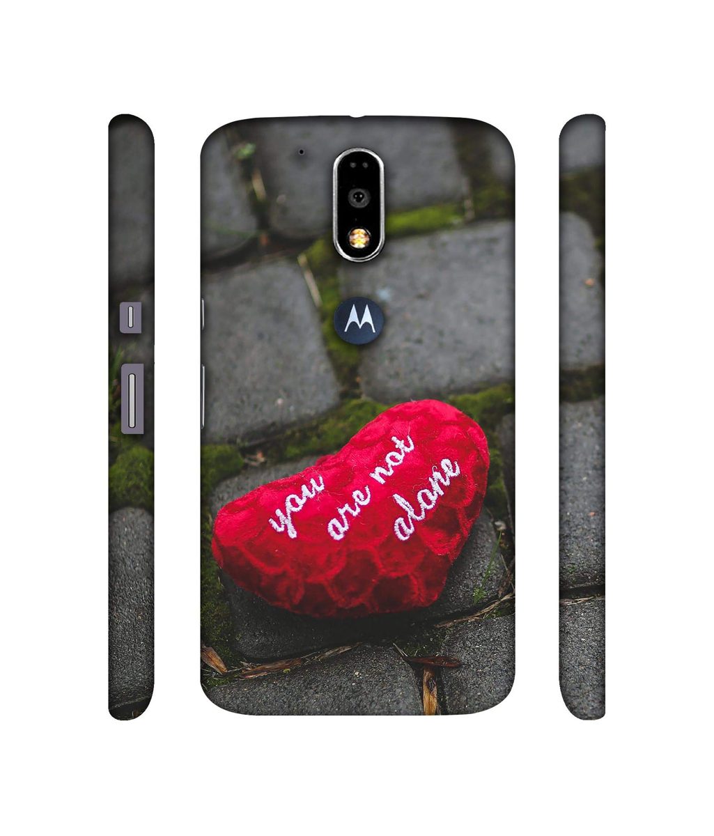 Amazon Brand - Solimo Designer You are Not Alone 3D Printed Hard Back Case Mobile Cover for Motorola Moto G4 Plus (with Logo Cut)