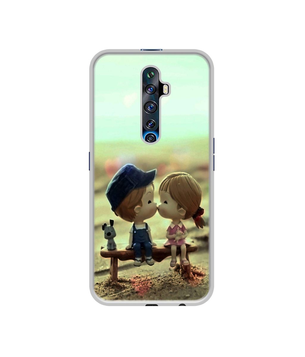 Amazon Brand - Solimo Designer Love Couples Pattern UV Printed Soft Back Case Mobile Cover for Oppo Reno 2Z