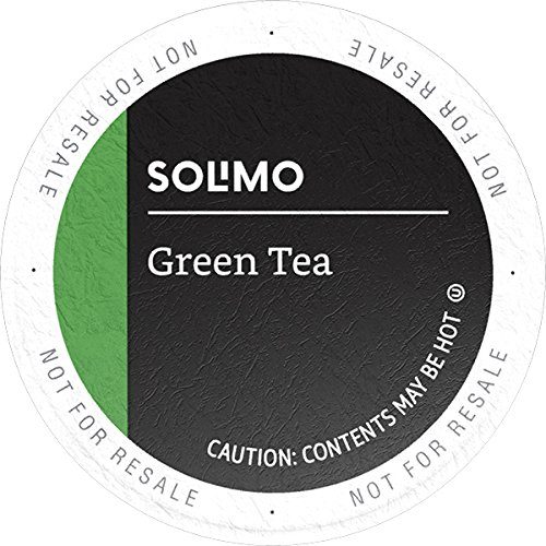 Amazon Brand - 24 Ct. Solimo Tea Pods, Green Tea, Compatible with 2.0 K-Cup Brewers