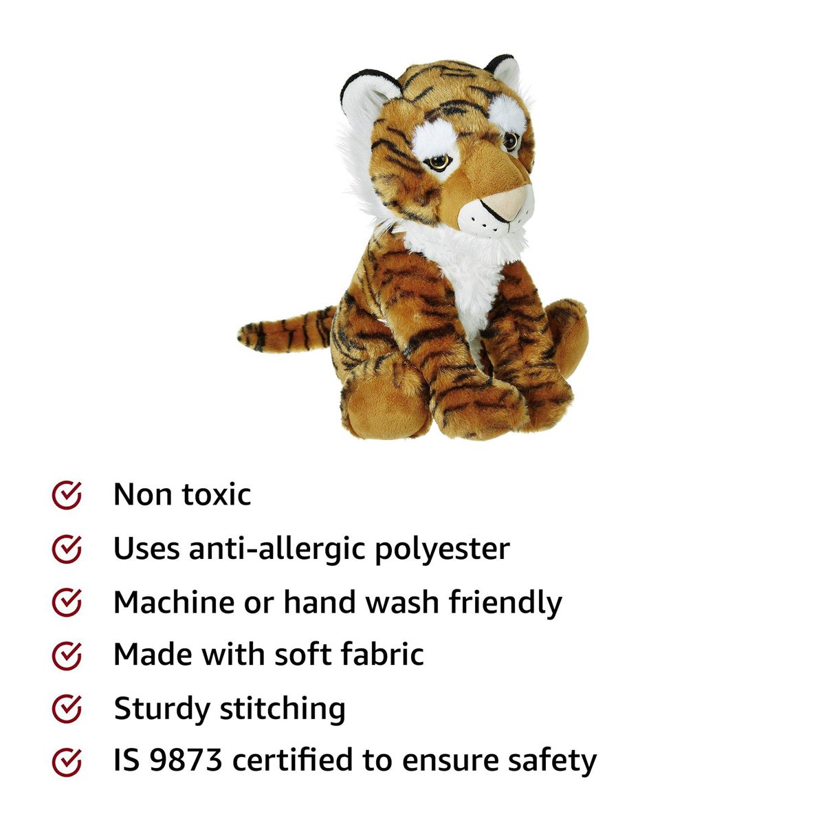 Amazon Brand - Jam and Honey 12" (30cm) Wild Onez Tiger
