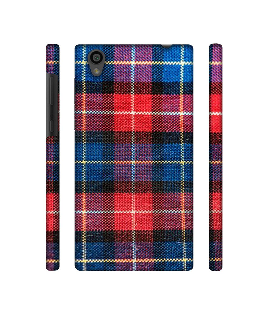 Amazon Brand - Solimo Designer Check Cloth 3D Printed Hard Back Case Mobile Cover for Sony Xperia L1