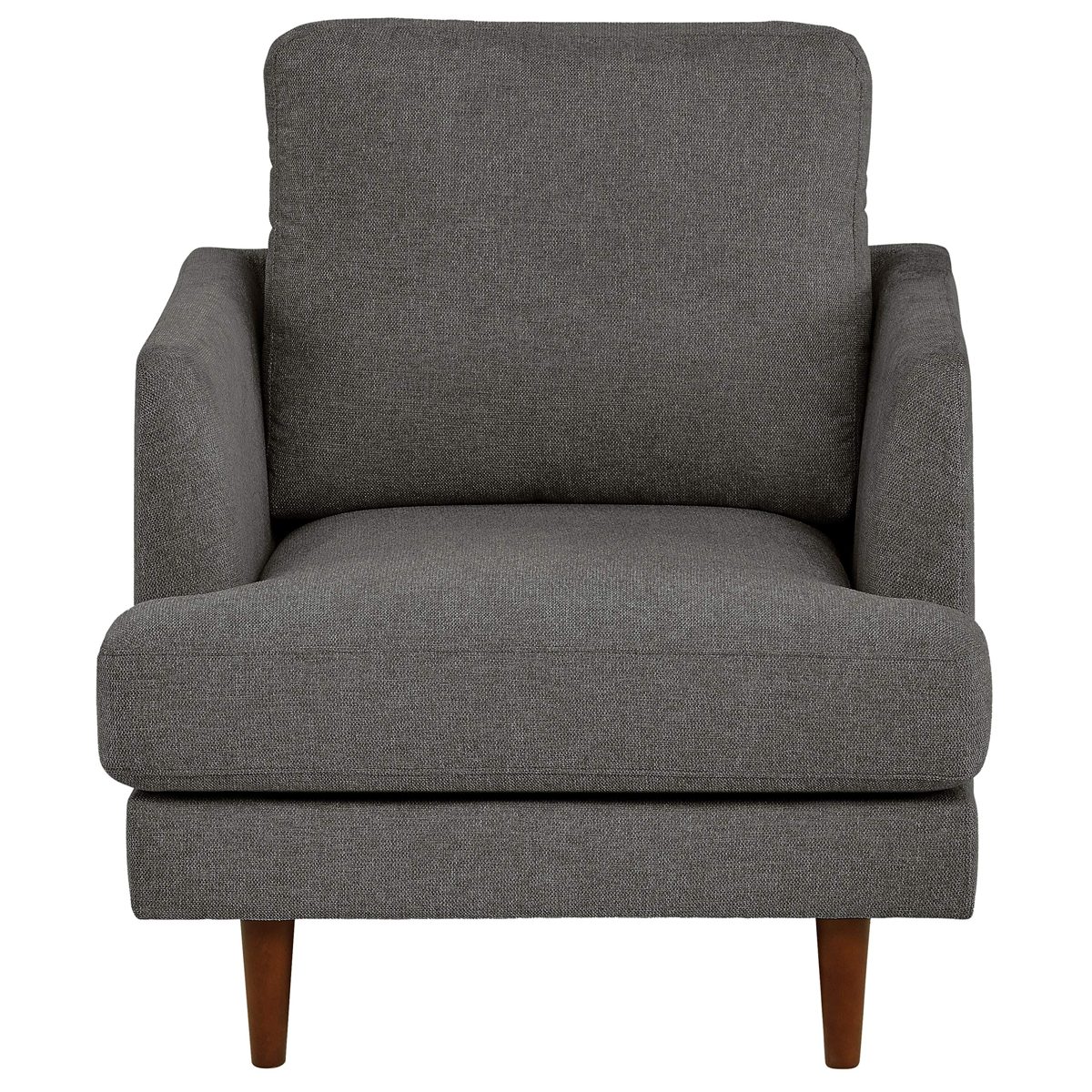 Amazon Brand – Rivet Goodwin Modern Living Room Accent Chair, 32.3"W x 35.8"H, Charcoal Grey