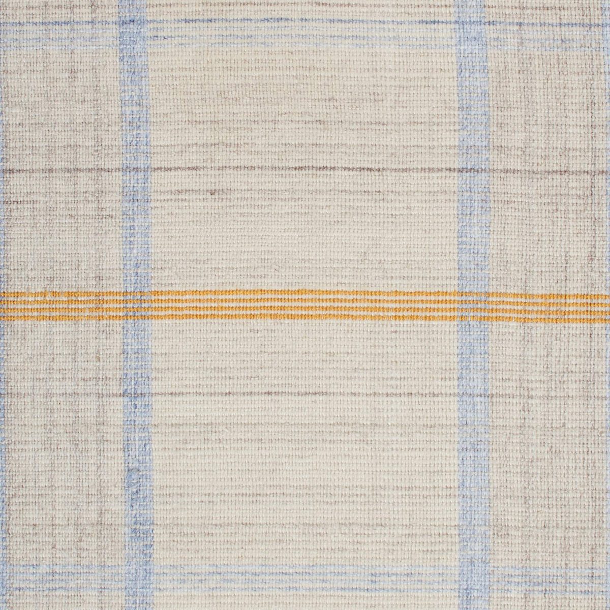 Amazon Brand – Stone & Beam Casual Plaid Runner Rug, 2' 6" x 8', Flatweave, Grey, Ivory, Yellow
