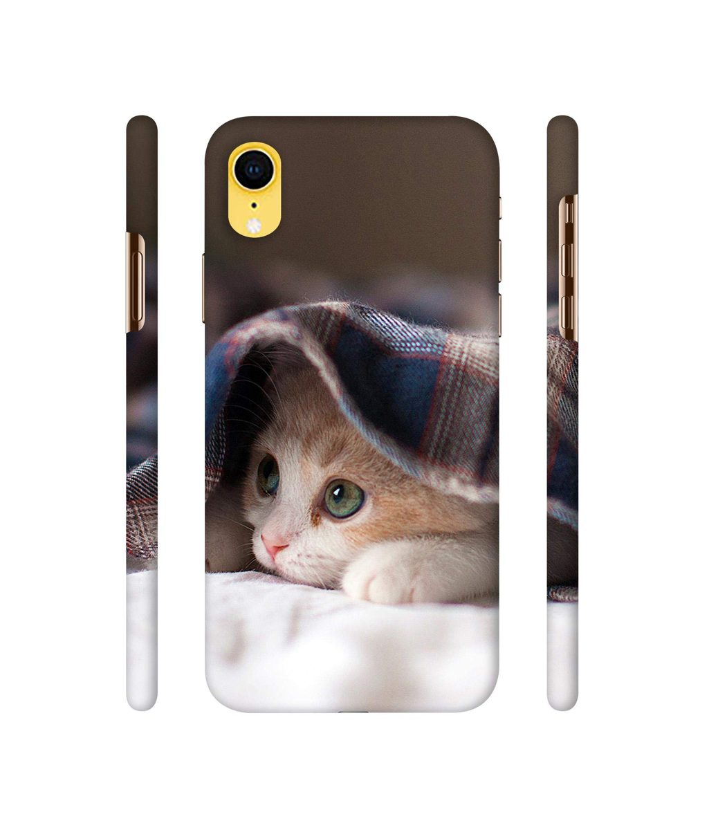 Amazon Brand - Solimo Designer Sleepy Kitten 3D Printed Hard Back Case Mobile Cover for Apple iPhone XR