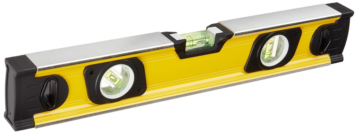 AmazonBasics Heavy-Duty Aluminum Alloy Magnetic Spirit Level, DS-SLAMZ009