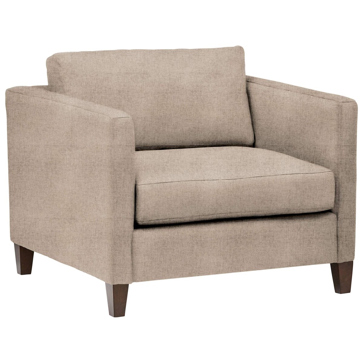 Amazon Brand – Stone & Beam Andover Modern Living Room Accent Chair, 38"W, Grey Linen