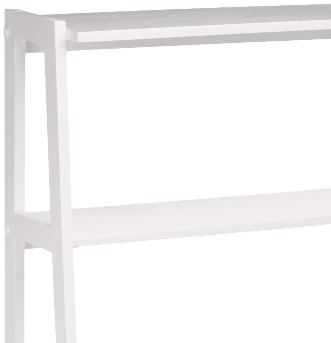 AmazonBasics Classic 5-Tier Open Bookcase with Solid Rubber Wood - White