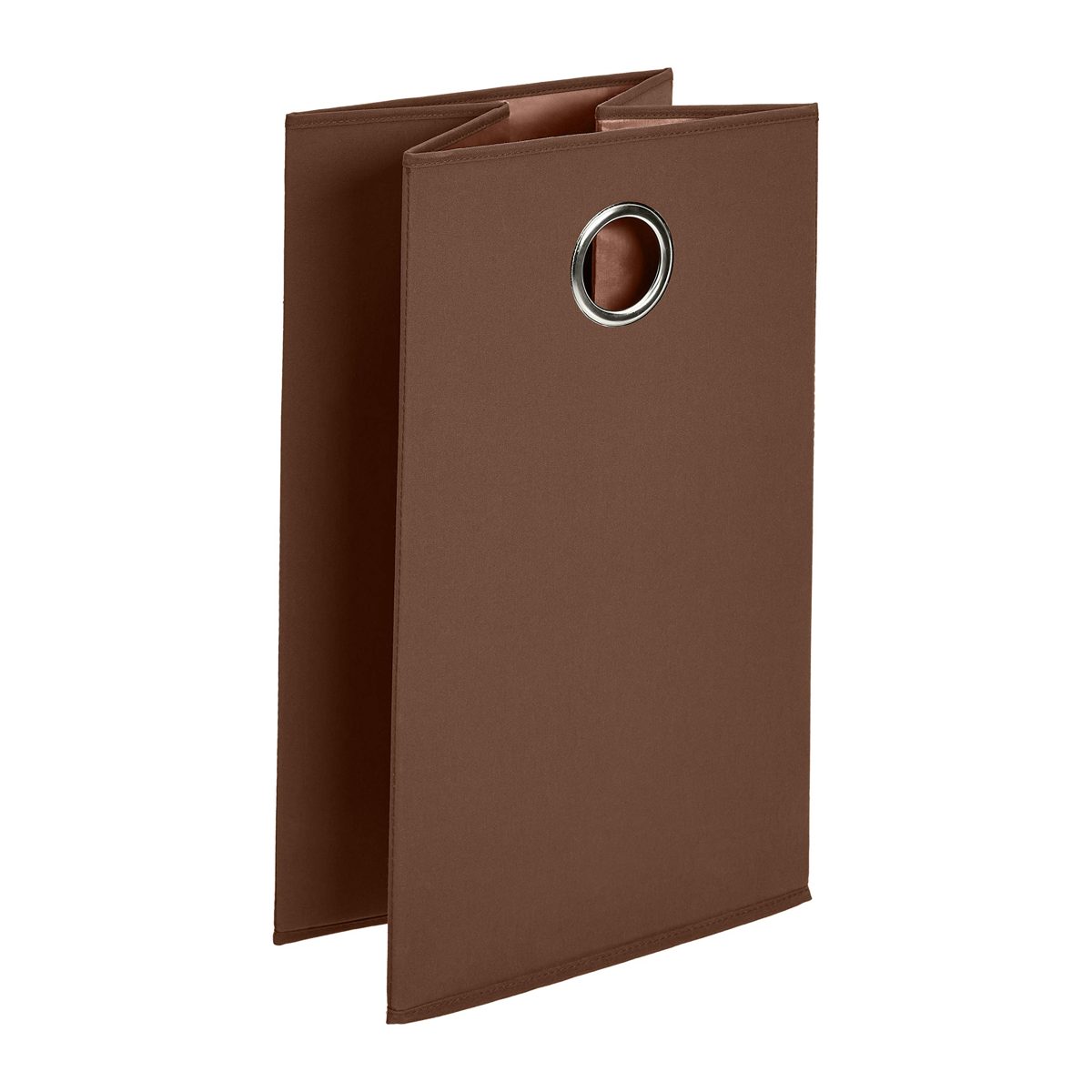 Amazon Brand - Solimo Foldable Cotton Laundry Hamper, Brown