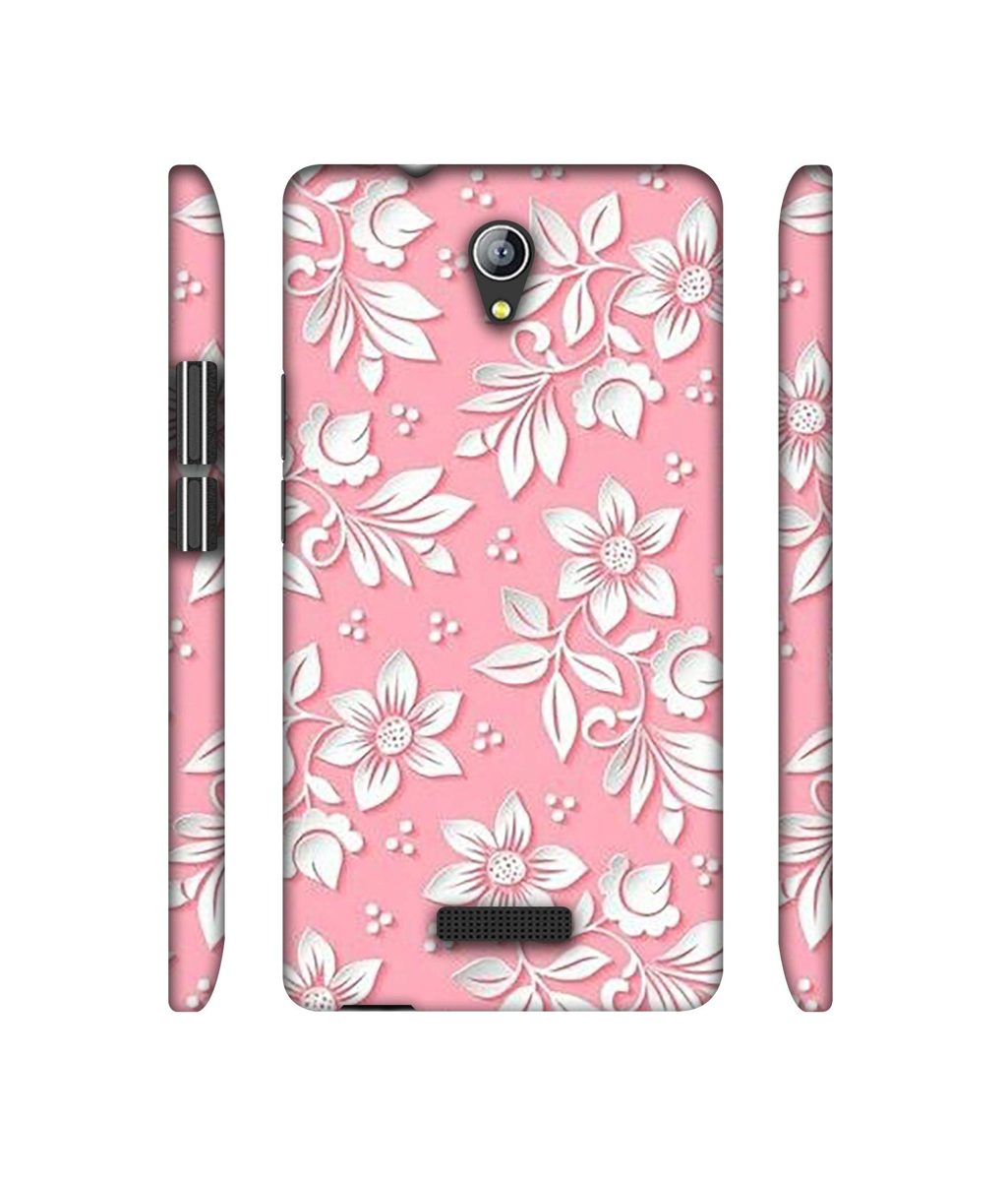 Amazon Brand - Solimo Designer White Flower Pattern 3D Printed Hard Back Case Mobile Cover for Micromax Canvas Pace 4G Q416