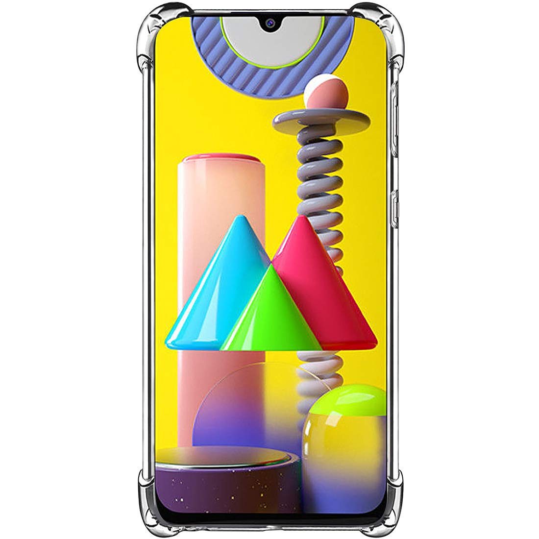 Amazon Brand - Solimo Mobile Cover (Soft & Flexible Shockproof Back Case with Cushioned Edges) for Samsung Galaxy M31 (Transparent)
