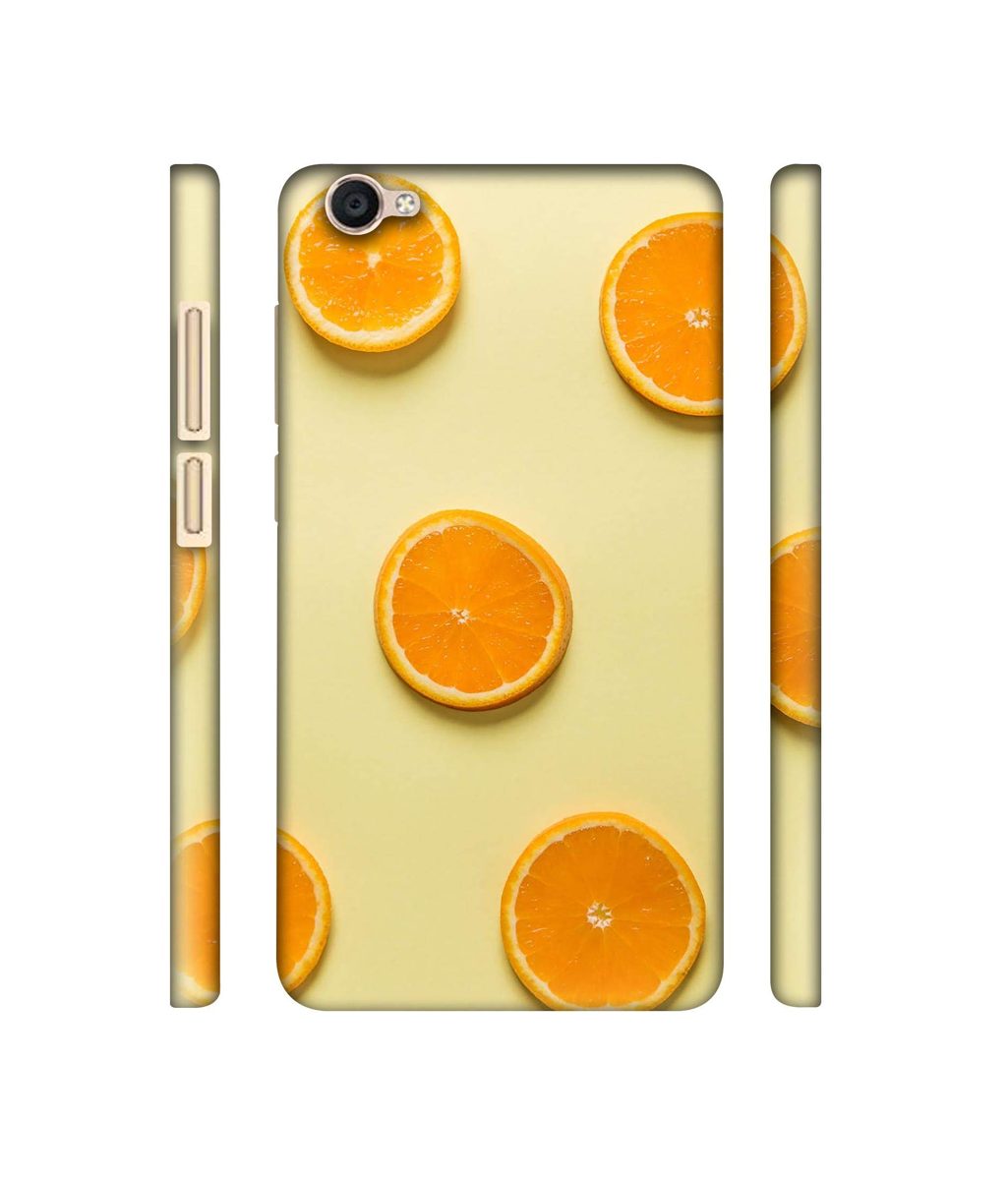 Amazon Brand - Solimo Designer Orange Texture 3D Printed Hard Back Case Mobile Cover for Vivo Y55L