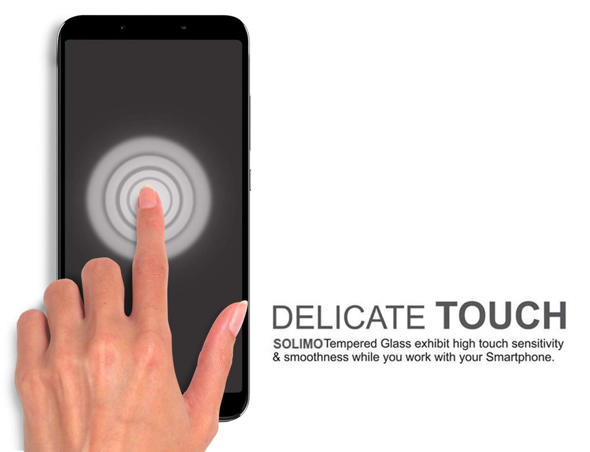 Amazon Brand - Solimo Full Body Tempered Glass for Mi A2, with Installation kit