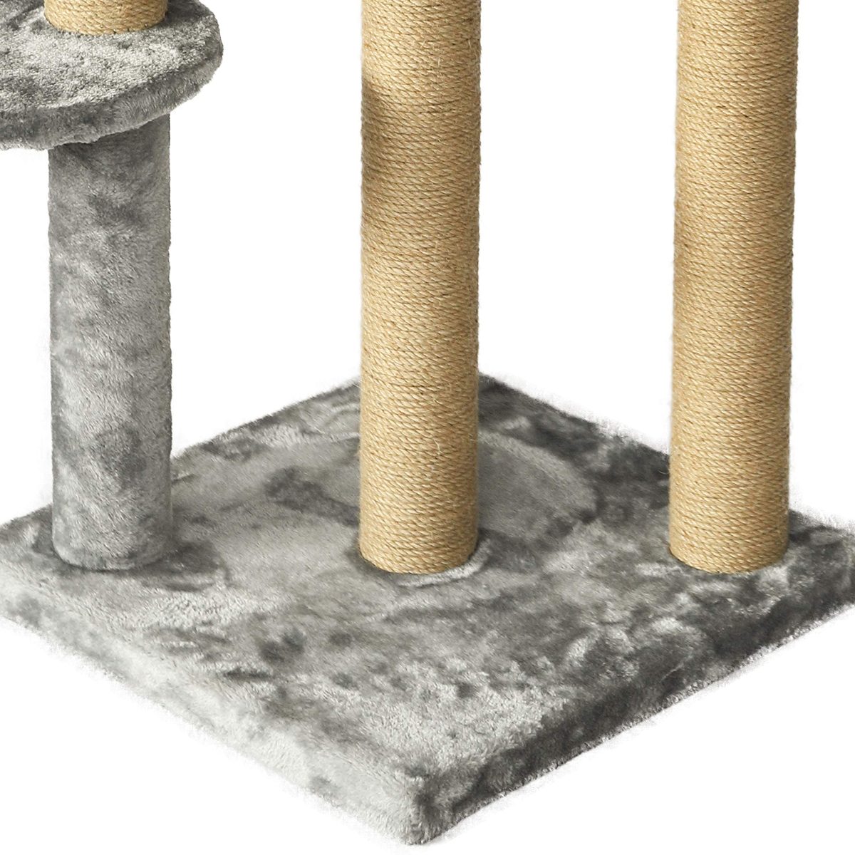 AmazonBasics Cat Tree with Condo - Medium, Gray (Renewed)