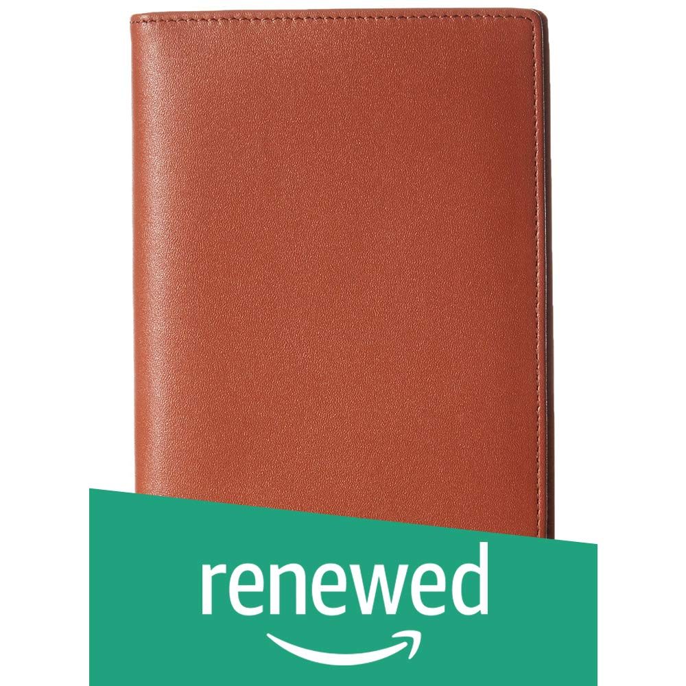 (Renewed) AmazonBasics Leather RFID Blocking Passport Wallet, Brown