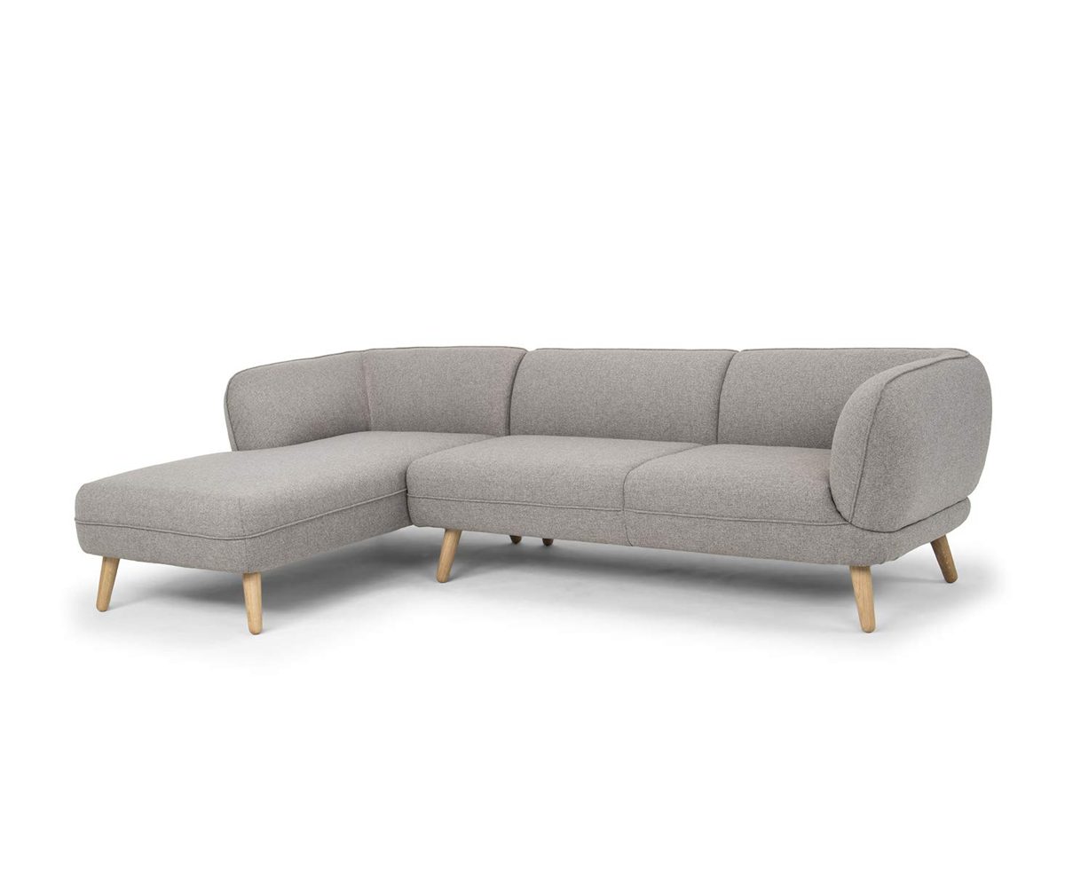 Amazon Movian Kemi 3 Seater Corner Sofa 266 x 86 x 73 cm Grey