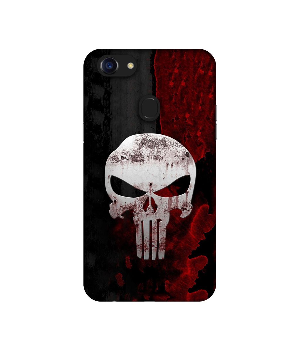 Amazon Brand - Solimo Designer Punisher Skull UV Printed Soft Back Case Mobile Cover for Oppo F5
