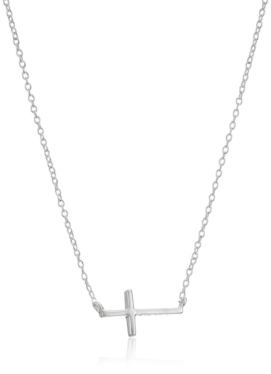 [Find] Amazon Collection Sterling Silver Ruler Pendant Necklace, 16" 2"