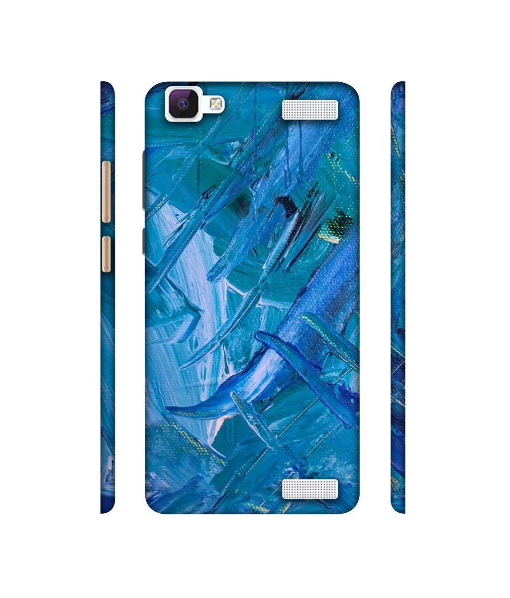 Amazon Brand - Solimo Designer Blue Paint 3D Printed Hard Back Case Mobile Cover for Vivo V1 Max