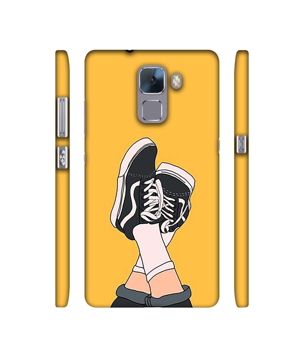 Amazon Brand - Solimo Designer Boy Shoes Pattern 3D Printed Hard Back Case Mobile Cover for Huawei Honor 7