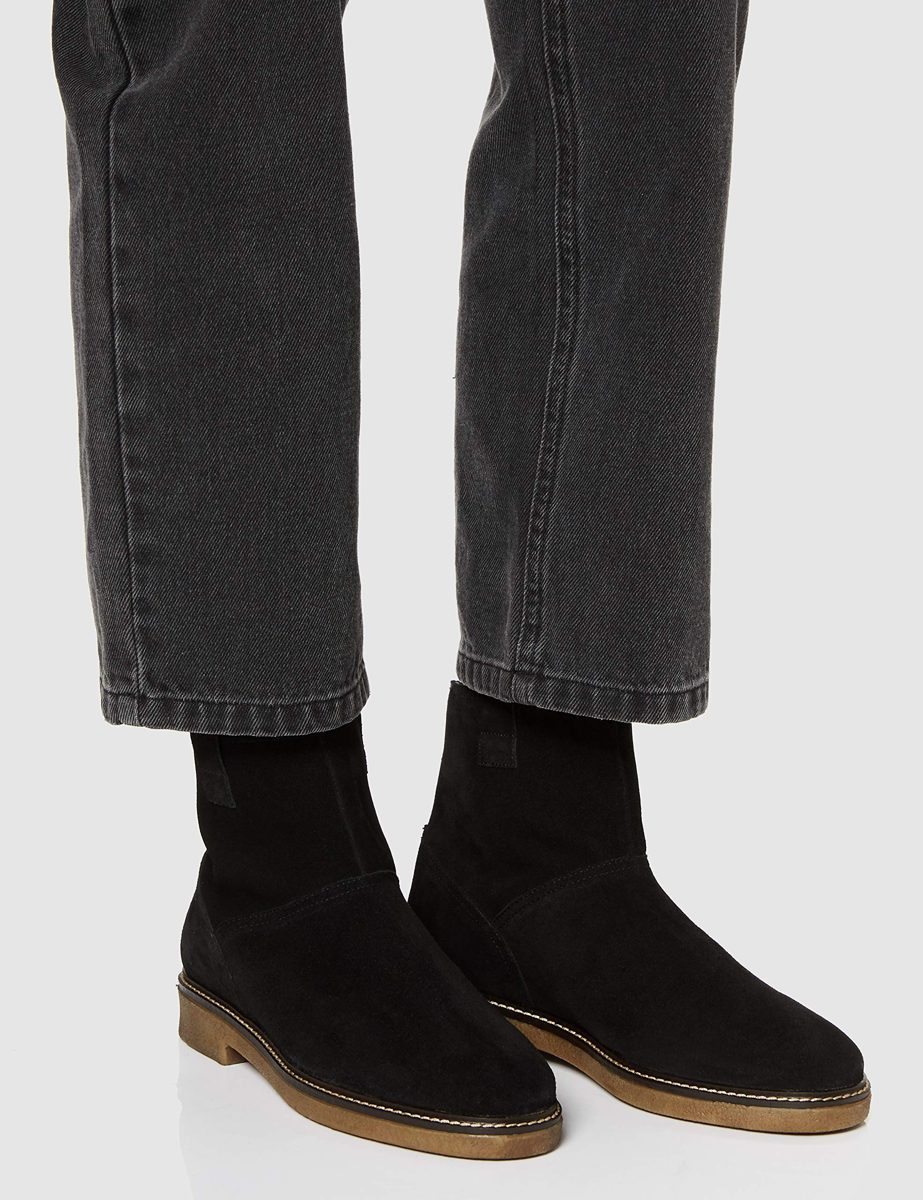 Amazon Brand: Find Pull On Leather Gumsole Women's Ankle Boots