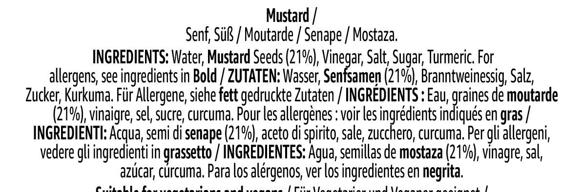 Amazon Brand - Solimo Yellow Mustard (6 x 500 ml)
