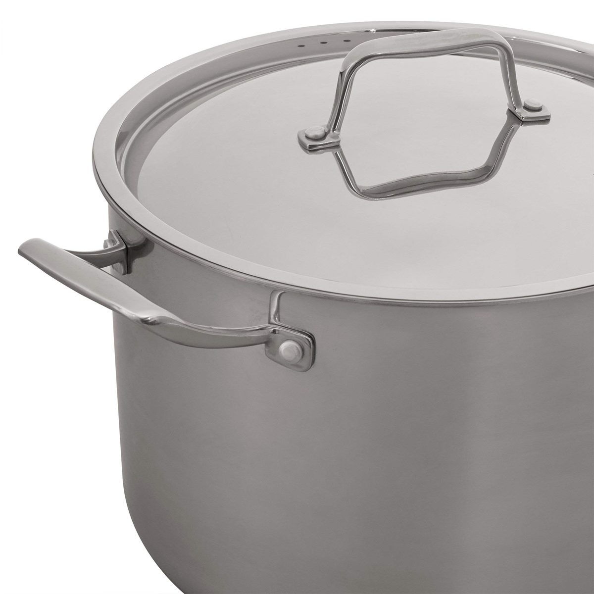 Stone & Beam Tri-Ply Stainless Steel Stockpot, 12-Quart (Renewed)