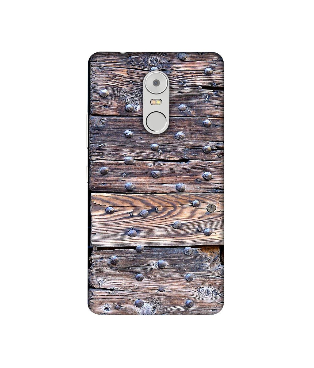 Amazon Brand - Solimo Designer Wooden Blocks Check 3D Printed Hard Back Case Mobile Cover for Lenovo K6 Note