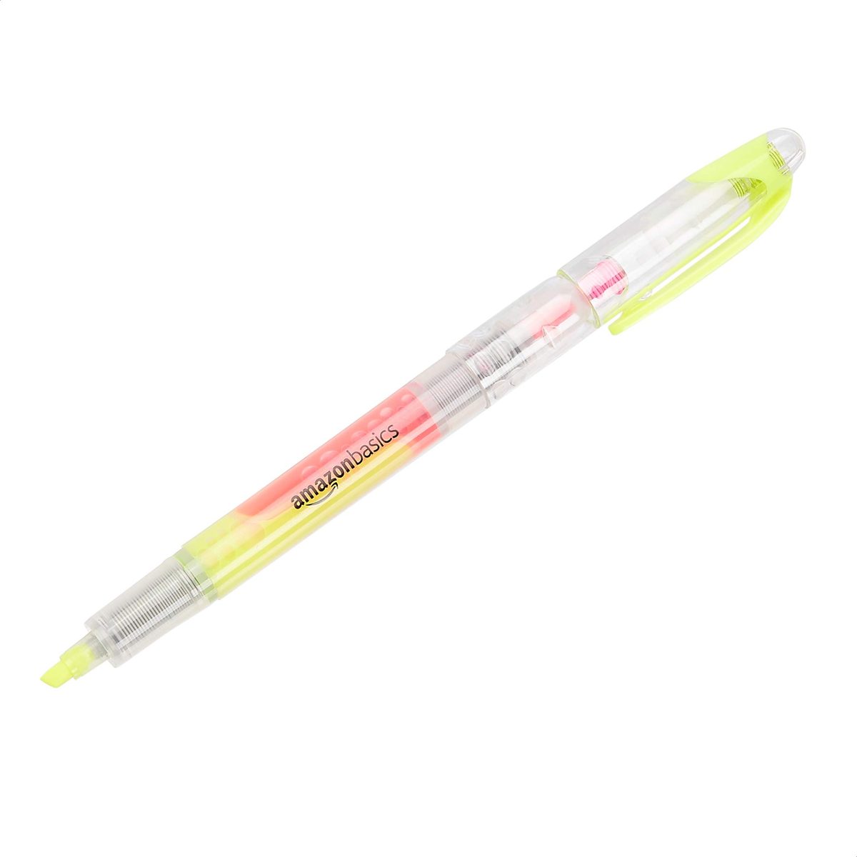 AmazonBasics Double Ended Highlighters - Chisel Tip, Yellow, 20-Pack