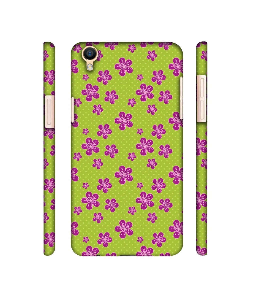 Amazon Brand - Solimo Designer Pink Flower Patterns 3D Printed Hard Back Case Mobile Cover for Oppo F1 Plus