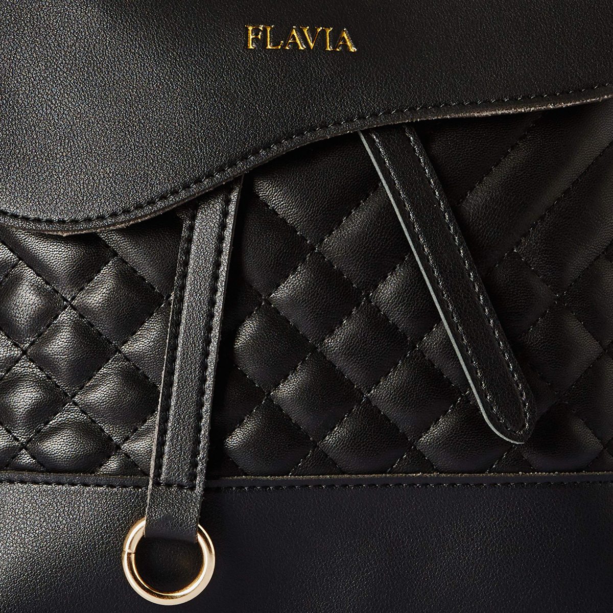 Flavia Women's Handbag (Black)