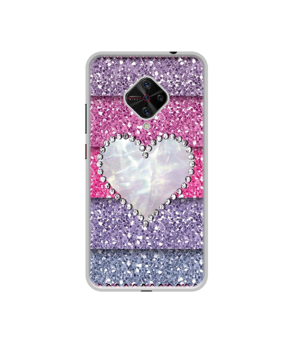 Amazon Brand - Solimo Designer Stone Heart UV Printed Soft Back Case Mobile Cover for Vivo S1 Pro