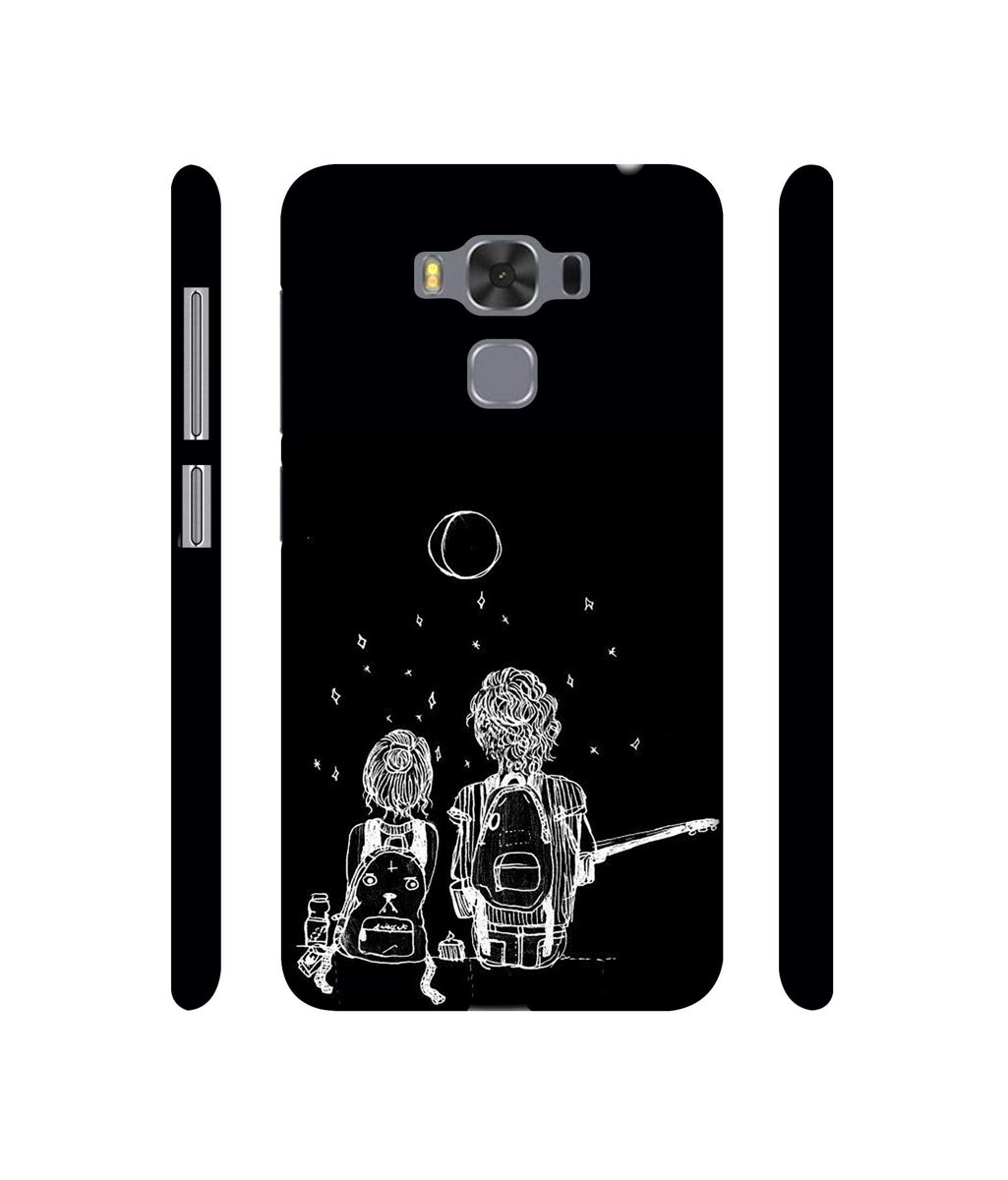 Amazon Brand - Solimo Designer Couples Sitting at Dark 3D Printed Hard Back Case Mobile Cover for Asus Zenfone 3 Max ZC553KL