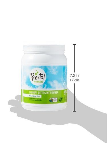 Presto! Biobased Laundry Detergent Powder, Fragrance Free, 70 Loads (50 ounce)