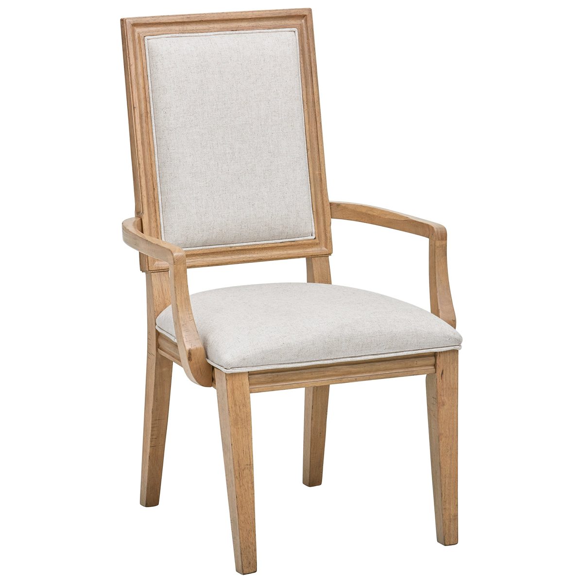 Amazon Brand – Stone & Beam Jon Casual Farmhouse Wood Dining Chair, 40"H, Pack of 2, Beige