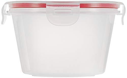 Amazon Brand - Solimo Plastic Kitchen Storage Container Set, 750ml, 8-Pieces, Transparent
