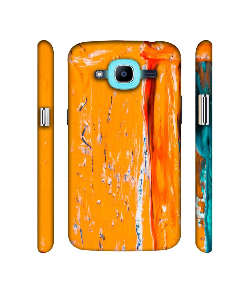 Amazon Brand - Solimo Designer Gold Yellow Paint 3D Printed Hard Back Case Mobile Cover for Samsung Galaxy J2 (2016)