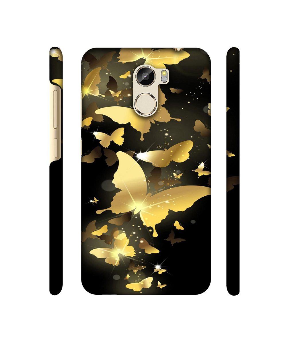 Amazon Brand - Solimo Designer Golden Butterfly Pattern 3D Printed Hard Back Case Mobile Cover for Gionee X1