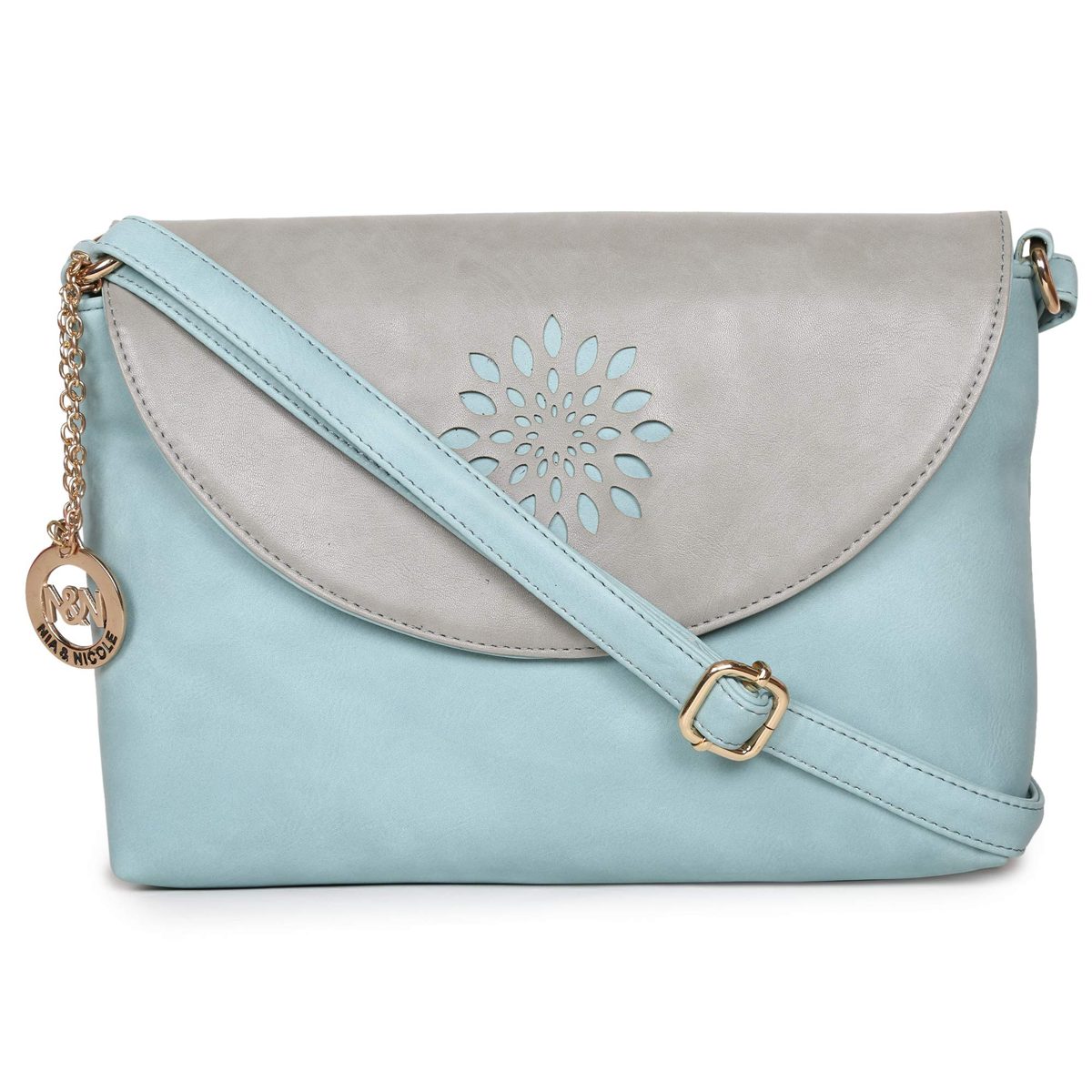 Nia & Nicole Women's Sling Bag (Light Grey)