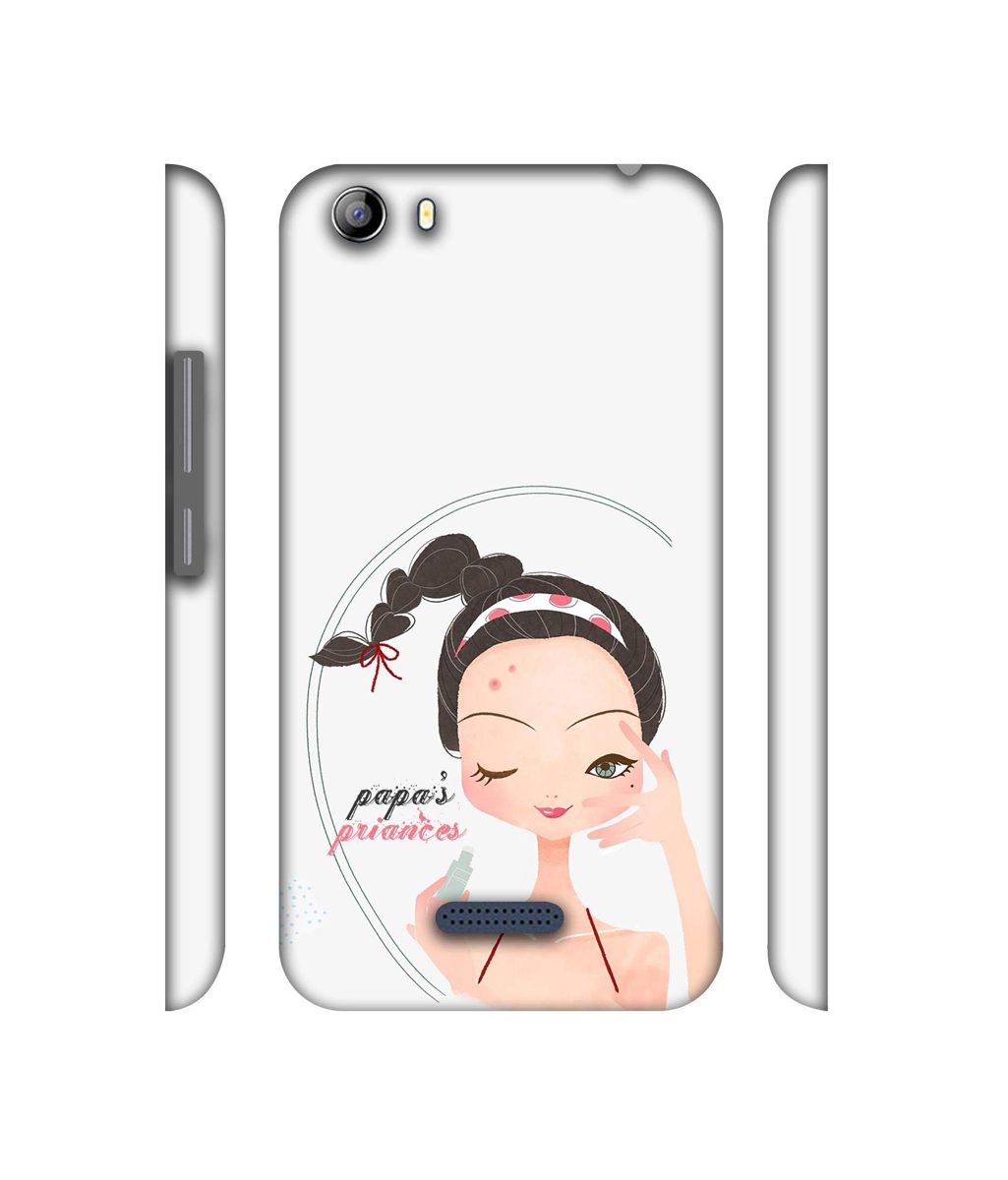 Amazon Brand - Solimo Designer Papa's Princess 3D Printed Hard Back Case Mobile Cover for Micromax Canvas 5 E481